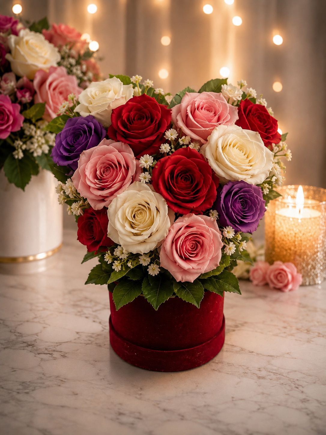 Heart of Roses | Luxury Artificial Rose Heart Arrangement