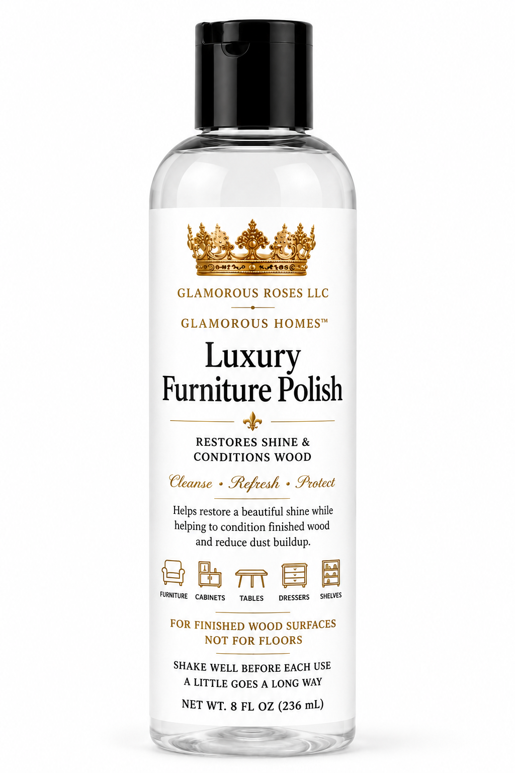 Glamorous Homes
Luxury Furniture Polish | Restores Shine & Conditions Wood