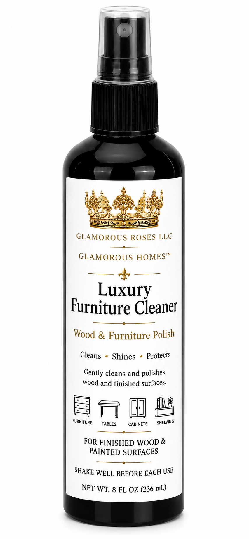 Glamorous Homes Luxury Furniture Cleaner | Wood & Furniture Polish