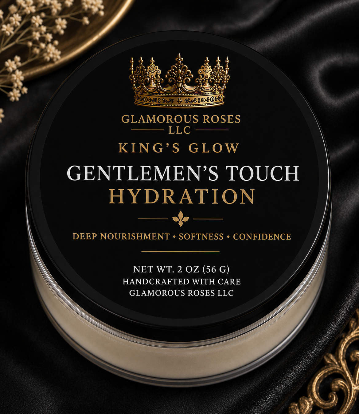 King’s Glow Gentlemen’s Touch Hydration | Luxury Hand Buttercream