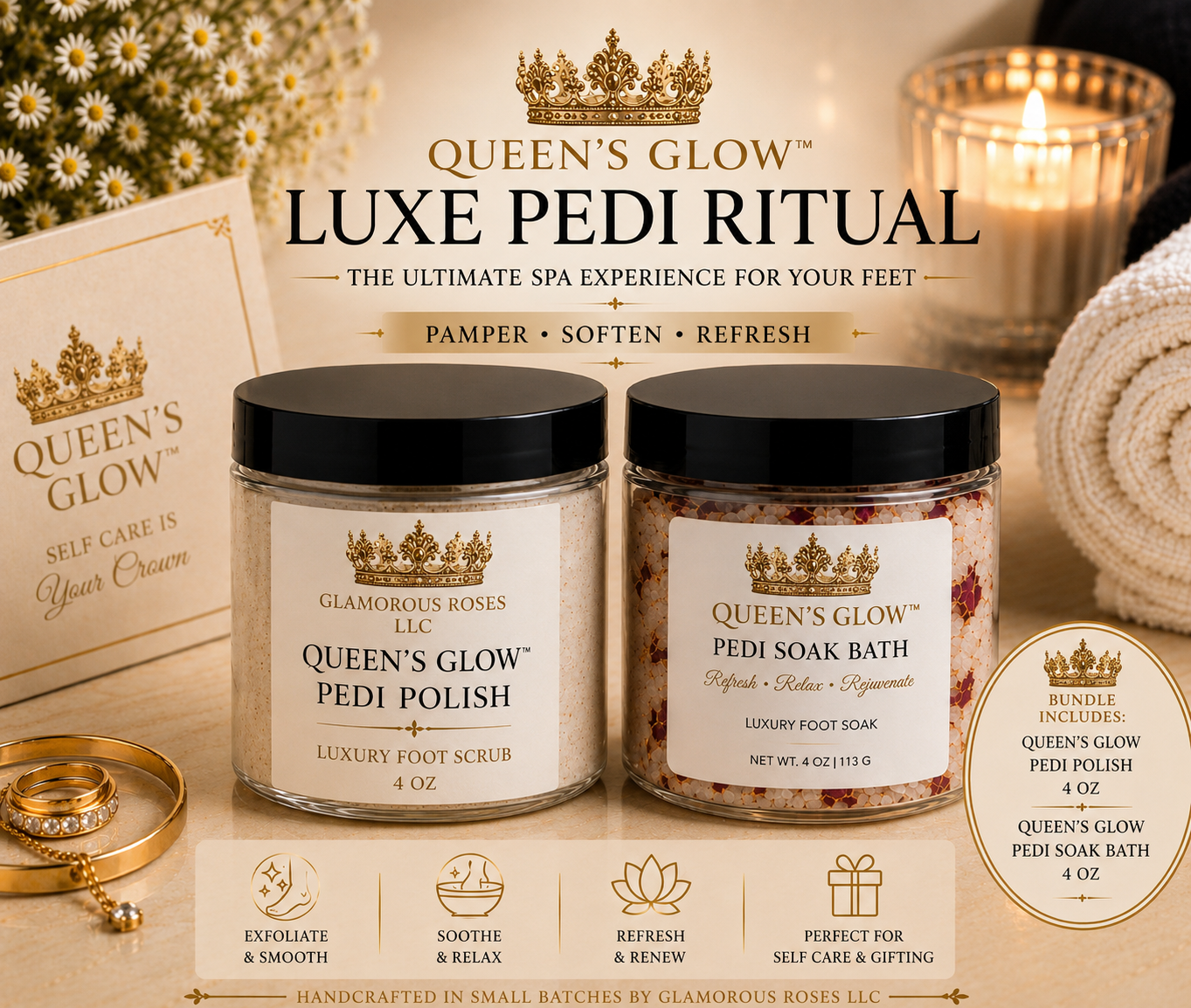 Queen’s Glow Luxe Pedi Ritual