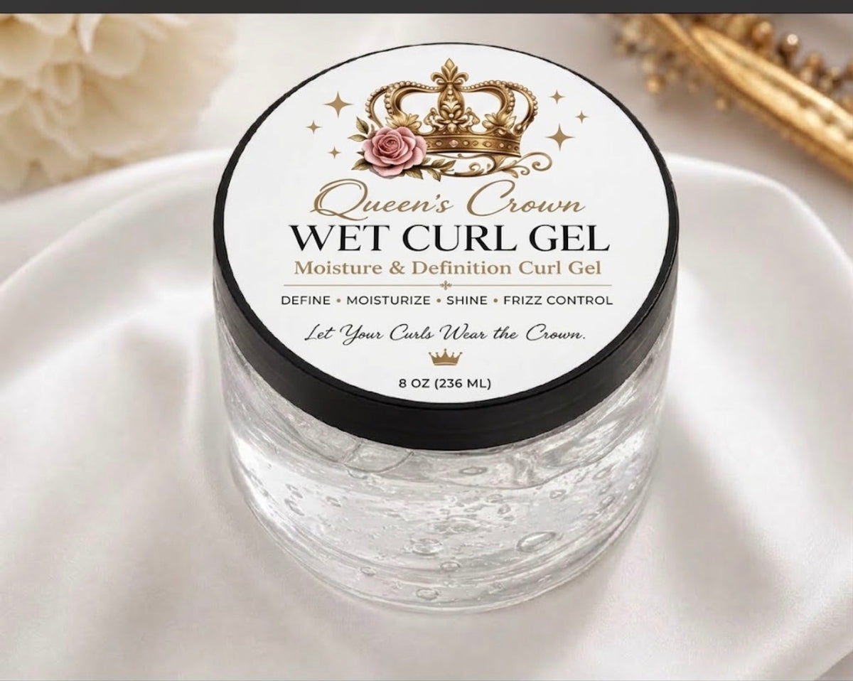 Queen’s Crown Wet Curl Gel| Moisture & Definition Curl Gel
Let Your Curls Wear the Crown.