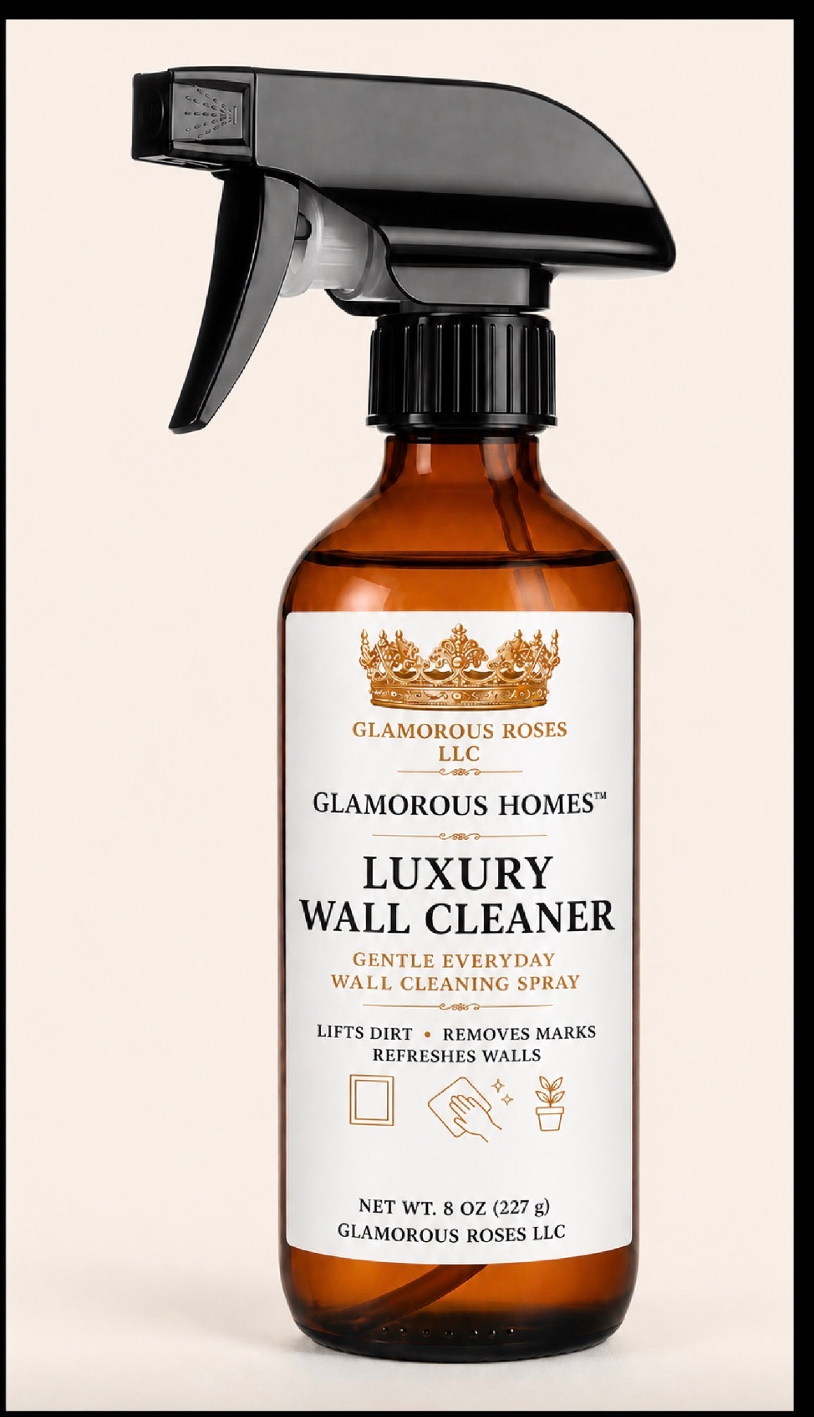 Glamorous Homes Luxury Wall Cleaner
Gentle Everyday Wall Cleaning Spray