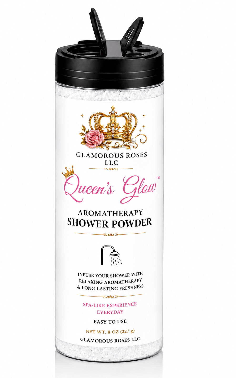 Queen’s Glow Aromatherapy Shower Powder | Spa Shower Fizz