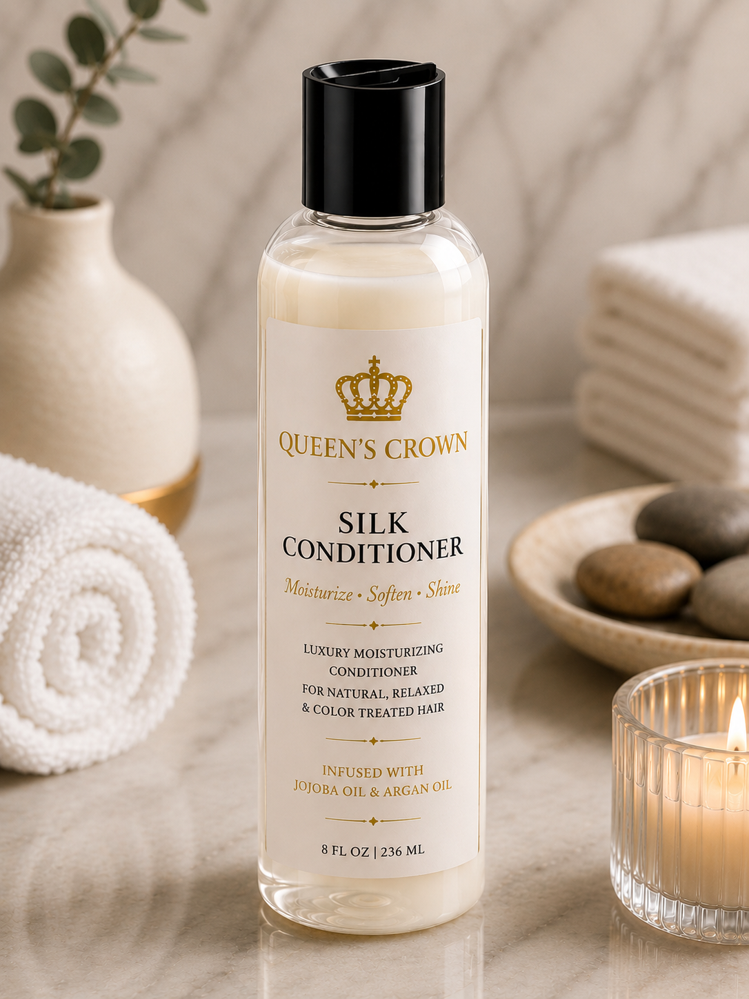 Queen’s Crown Silk Conditioner| Luxury Moisturizing Conditioner
