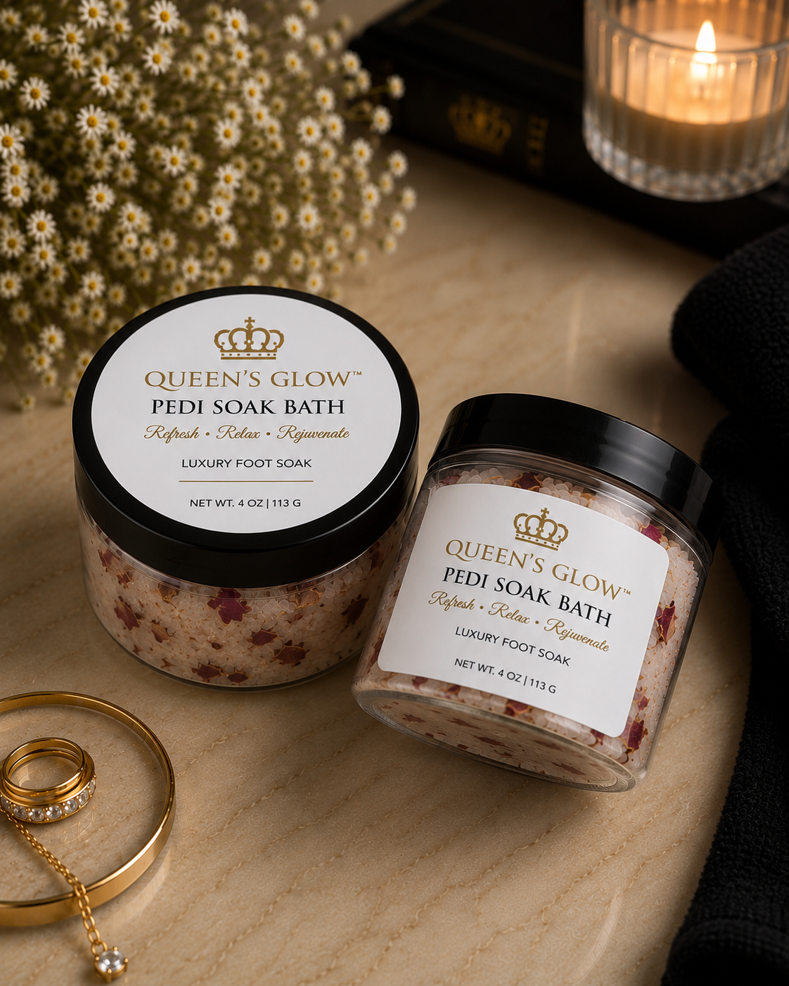 Queen’s Glow Pedi Soak Bath