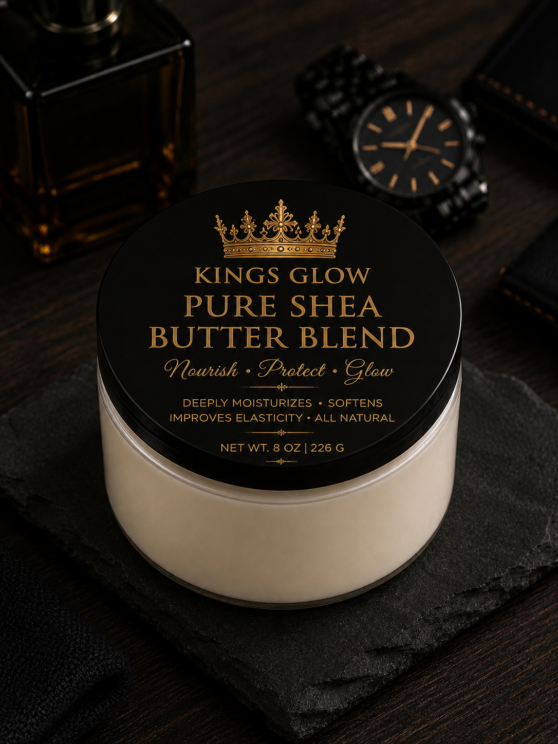 King’s Glow Pure Shea Butter Blend | Luxury Moisturizing Shea Butter