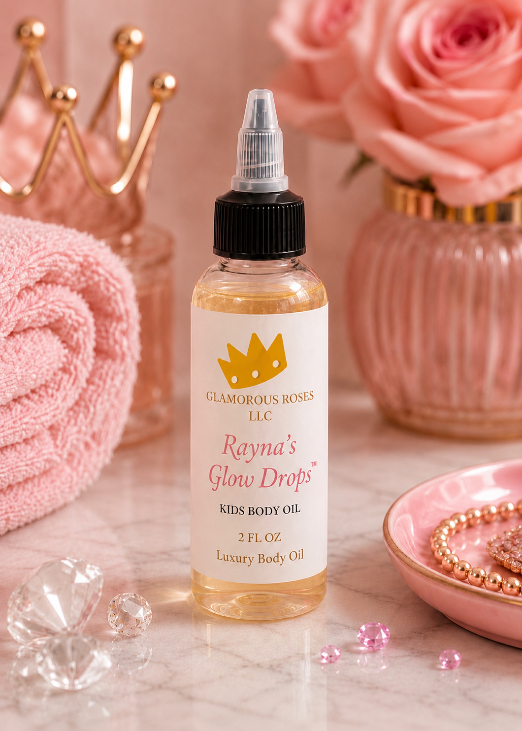 💖 Rayna’s Glow Drops Kids Body Oil (2 oz)