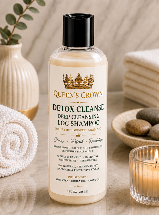 Queen’s Crown Detox Cleanse Deep Cleansing Loc Shampoo 8 oz