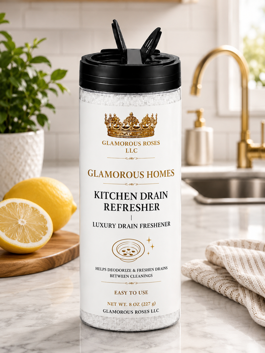 Glamorous Homes Kitchen Drain Refresher | Luxury Drain Freshener