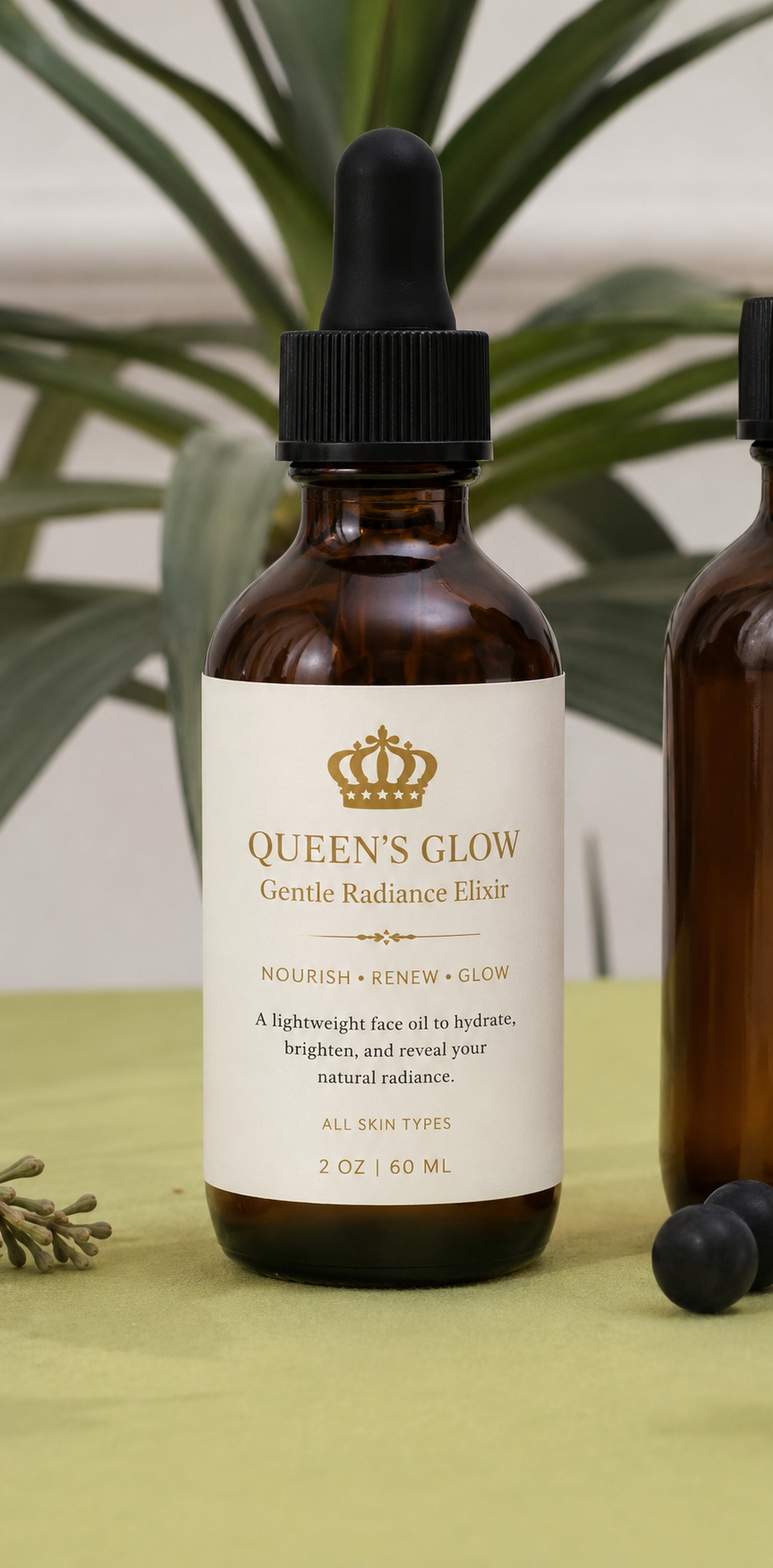 👑2oz Queen’s Glow Gentle Radiance Elixir face oil (sensitive skin)