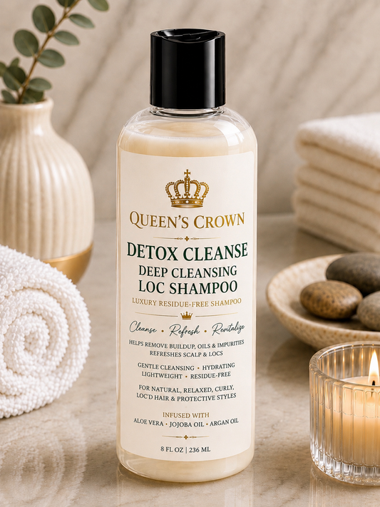 Queen’s Crown Detox Cleanse Deep Cleansing Loc Shampoo 8 oz