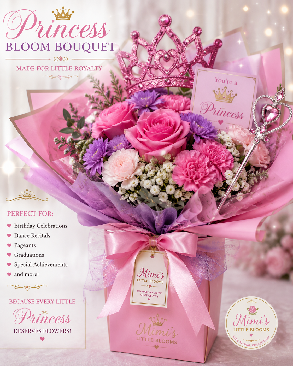 🌸 Rayna’s Little Blooms Mixed Floral Collection Mixed Floral Arrangements for Kids/ Portfolio & Custom Order