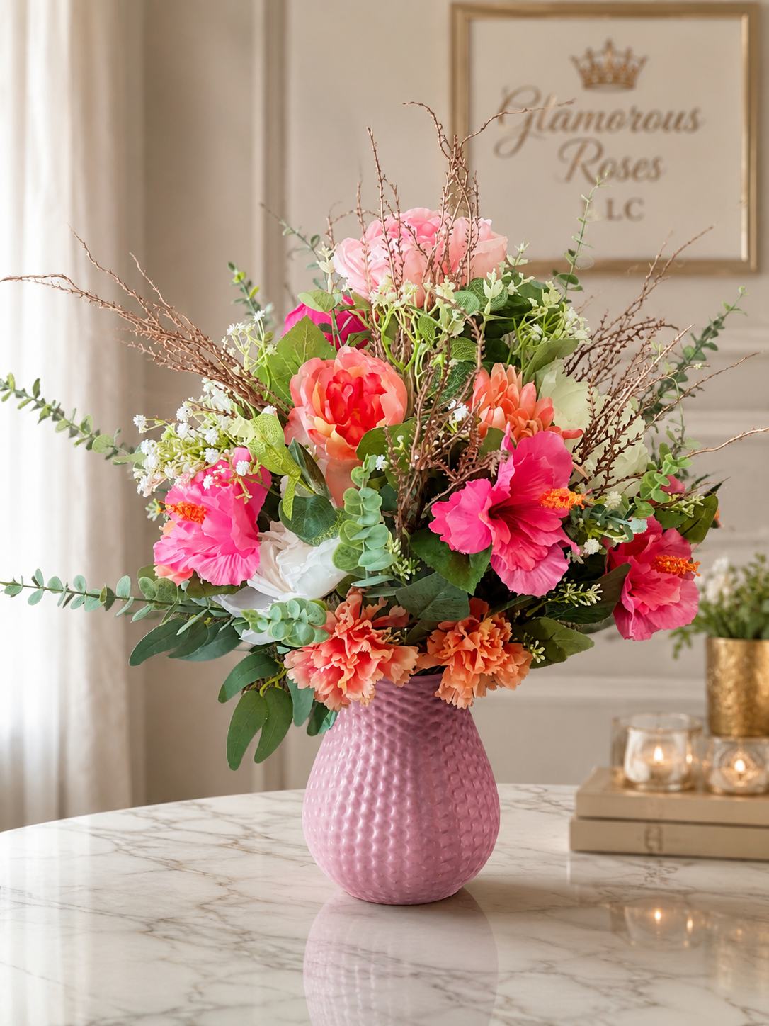 Luxury Floral Vase Arrangement Portfolio(Custom OrderOnly)