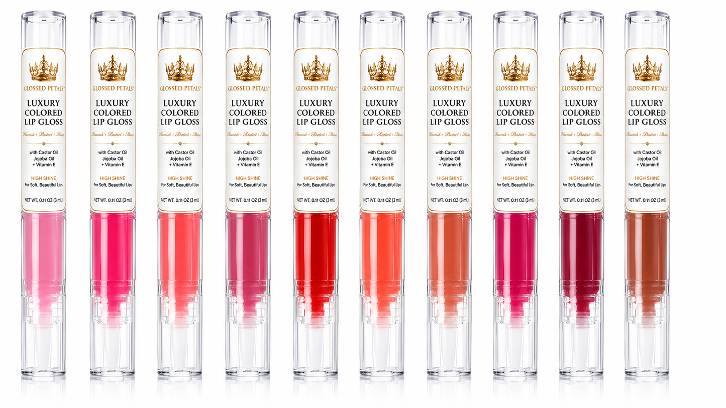 Glossed Petals Luxury Colored Lip Gloss | 3 mL Twist Pen