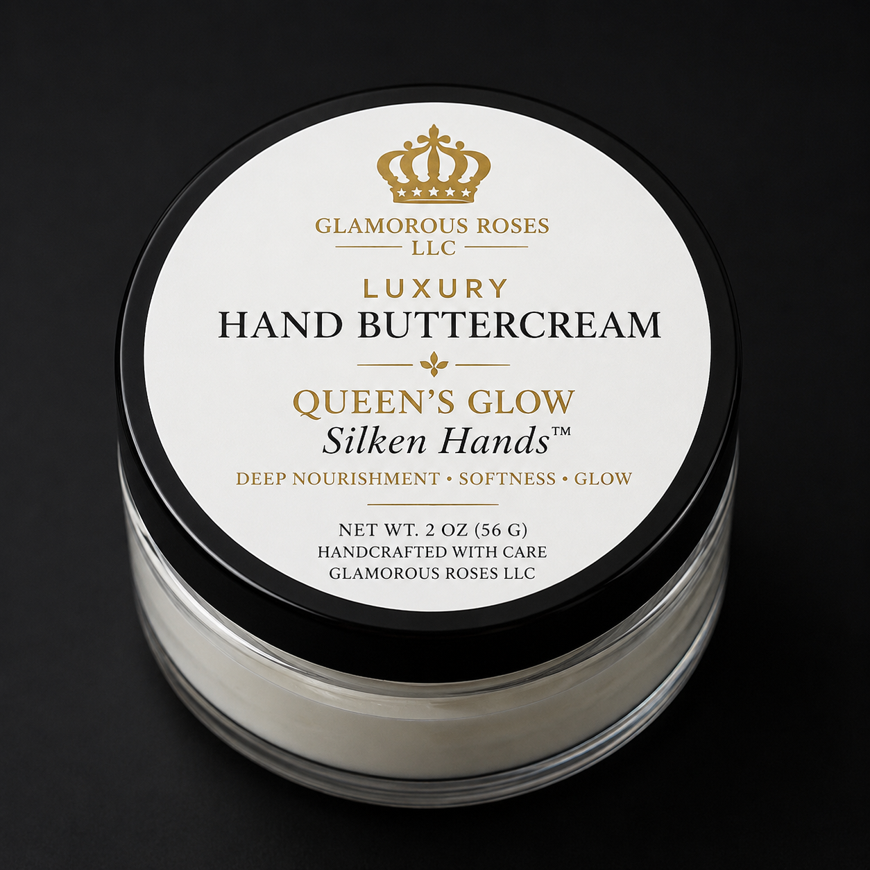 Luxury Hand Buttercream – 🌸Queen’s Glow Silken Hands & 🖤Gentleman’s Touch™ Hydration