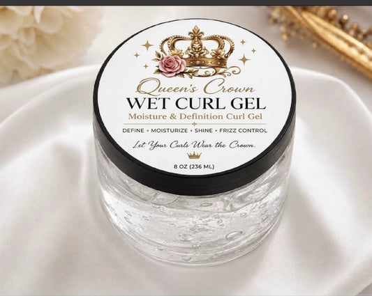 Queen’s Crown Wet Curl Gel| Moisture & Definition Curl Gel

Let Your Curls Wear the Crown.