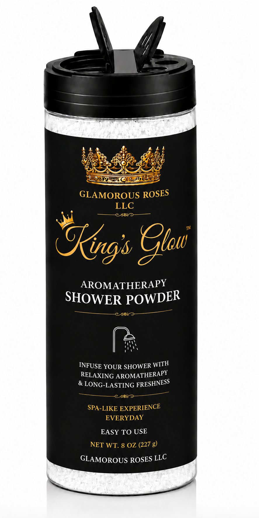 King’s Glow Aromatherapy Shower Powder | Spa Shower Fizz