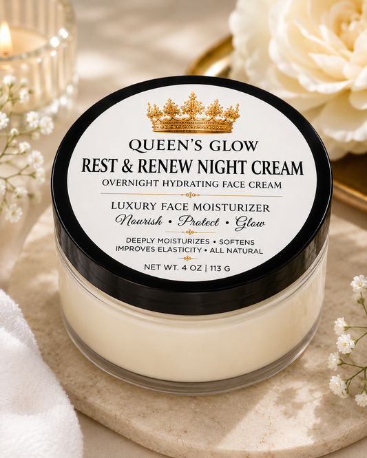 Queen’s Glow Rest & Renew Night Cream | Overnight Hydrating Face Cream