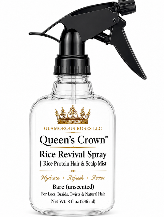 Queen’s Crown Rice Revival Spray | Rice Protein Hair & Scalp Mist