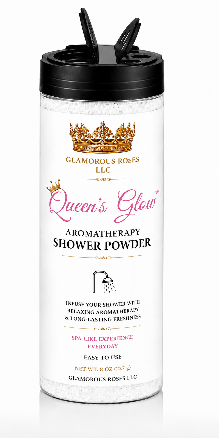 Queen’s Glow Aromatherapy Shower Powder | Spa Shower Fizz