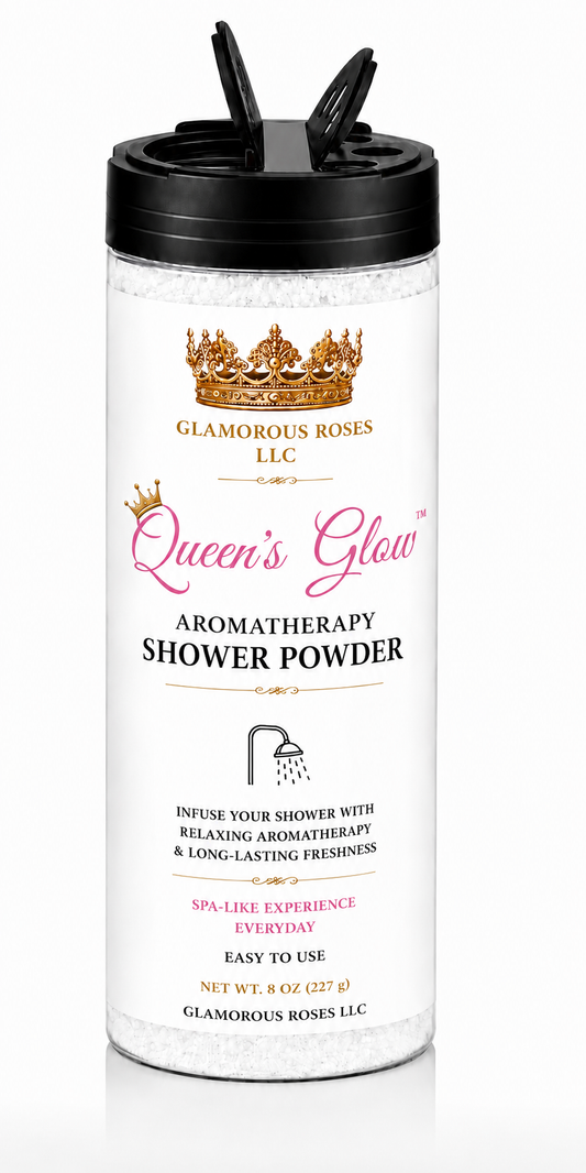Queen’s Glow Aromatherapy Shower Powder | Spa Shower Fizz