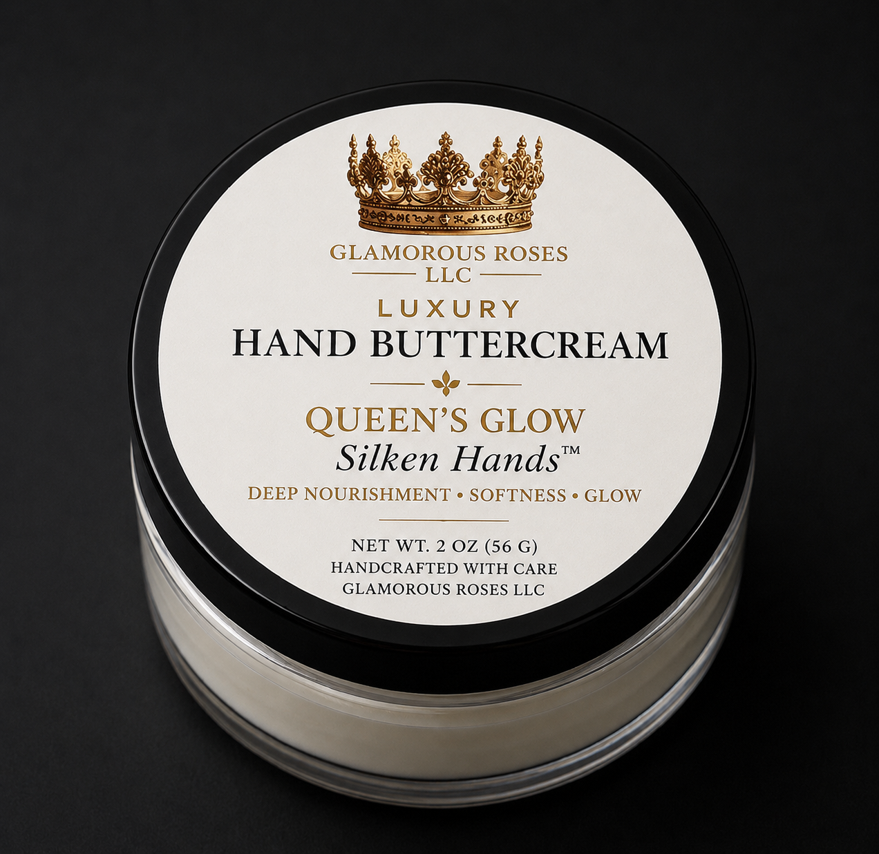 Luxury Hand Buttercream – 🌸Queen’s Glow Silken Hands & 🖤Gentleman’s Touch Hydration