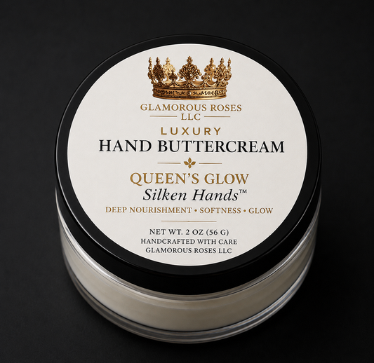 Luxury Hand Buttercream – 🌸Queen’s Glow Silken Hands & 🖤Gentleman’s Touch Hydration