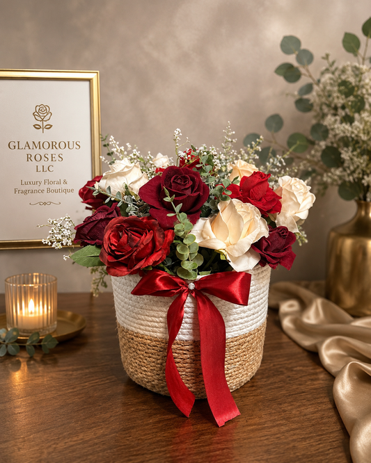 Luxury Floral Basket Arrangement     This is a portfolio display item only.