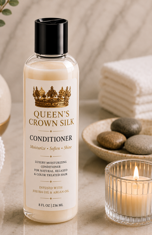 Queen’s Crown Silk Conditioner| Luxury Moisturizing Hair & Loc Conditioner