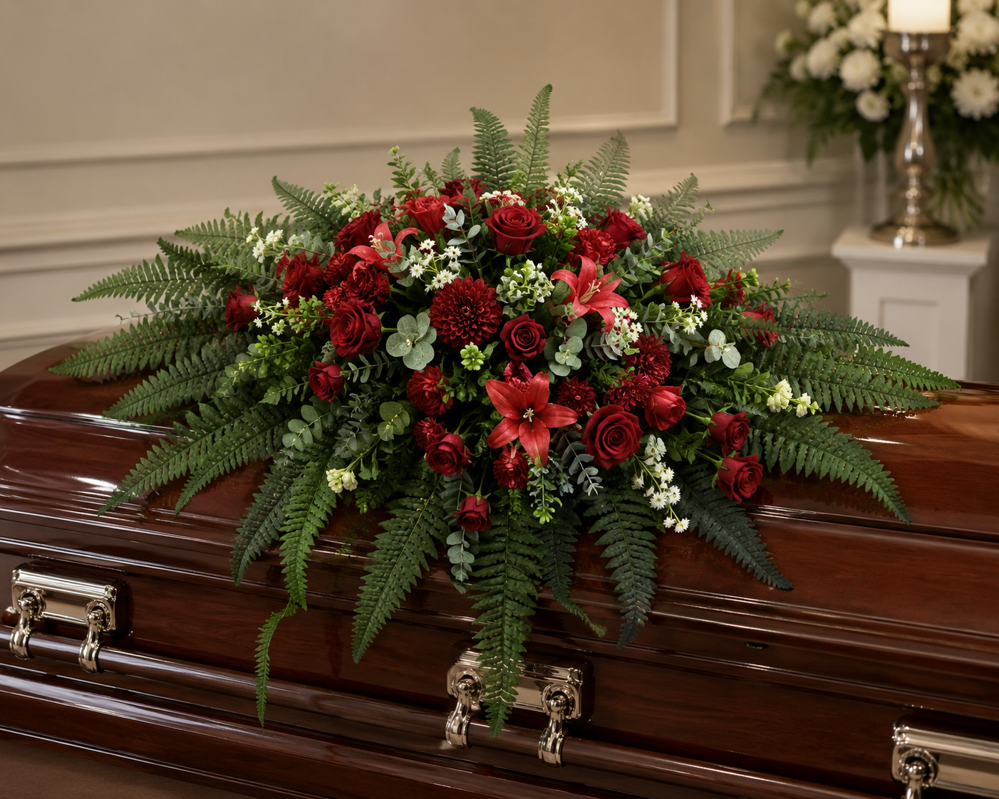 Artificial Casket Spray – Luxury Memorial Tribute