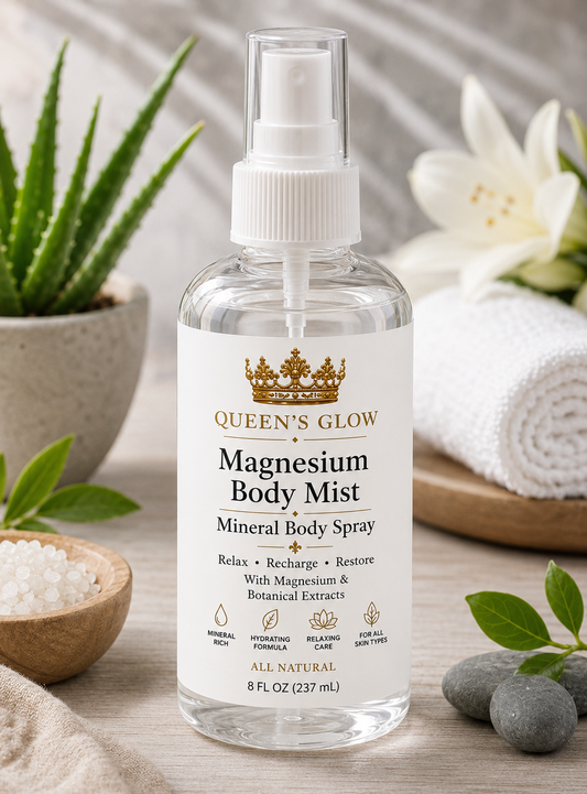 Queen’s Glow Magnesium Body Mist | Mineral Body Spray