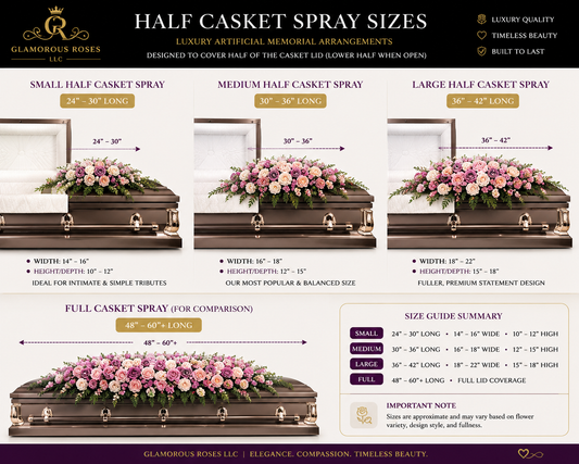 Artificial Casket Spray – Luxury Memorial Tribute