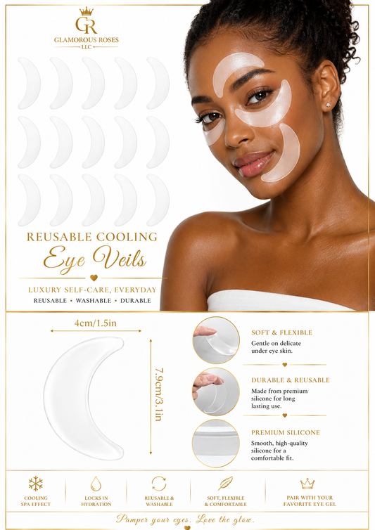 Queen’s Glow Reusable Cooling Eye Veils