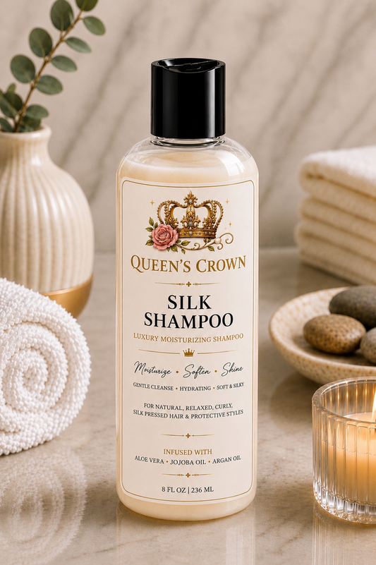 Queen’s Crown Silk Shampoo| Luxury Moisturizing Shampoo 8 oz