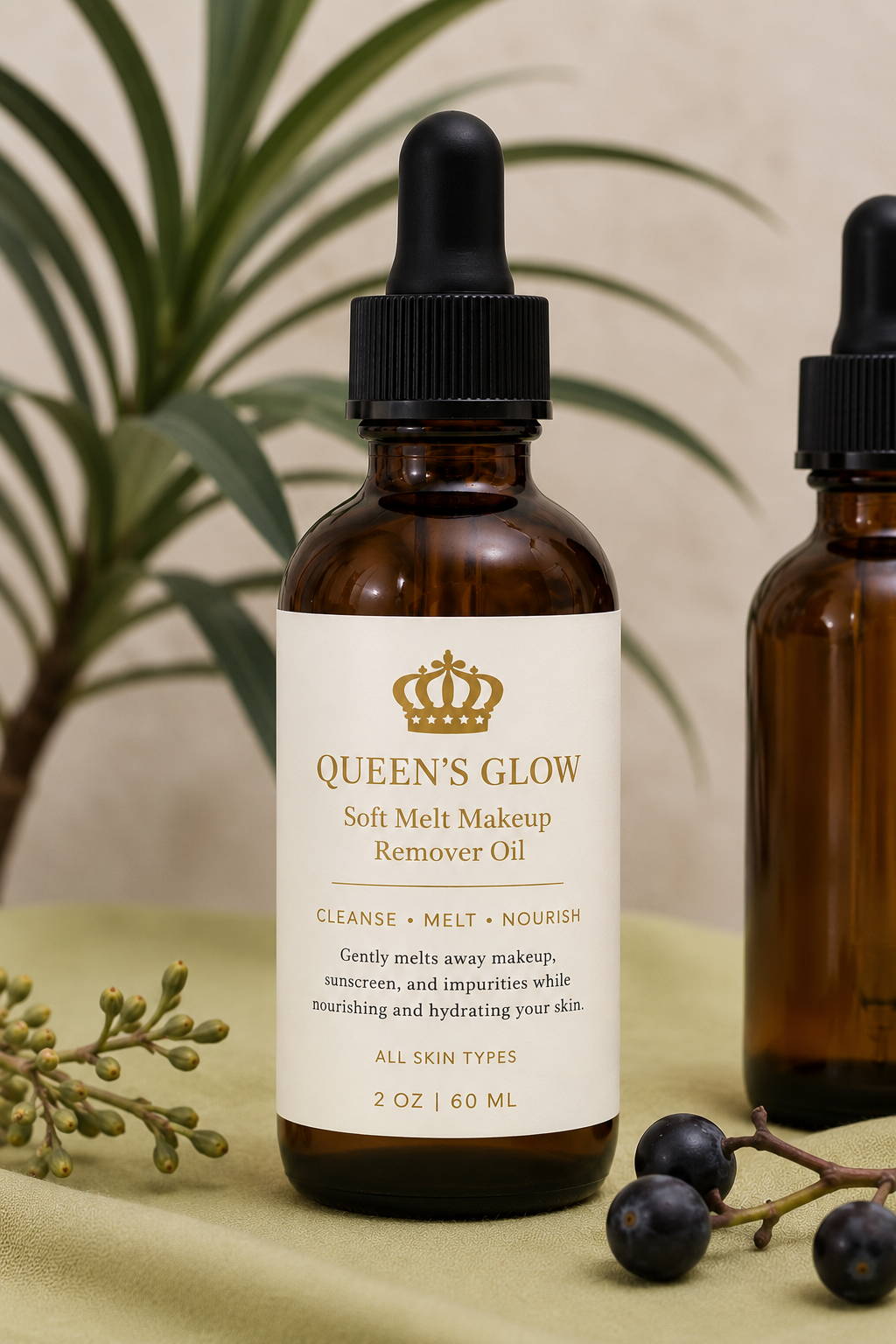 Queen’s Glow Soft Melt Makeup Remover Oil 2 oz

Gentle Luxury Cleansing Oil