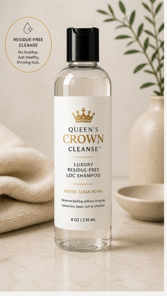 🧴 Queen’s Crown Cleanse™ Luxury Residue-Free Loc Shampoo