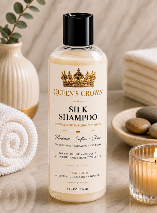 Queen’s Crown Silk Shampoo| Luxury Moisturizing Shampoo 8 oz