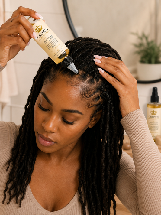 👩🏾‍🦱👨🏾‍🦱Crown Growth Elixir– Lightweight Hair & Loc Oil