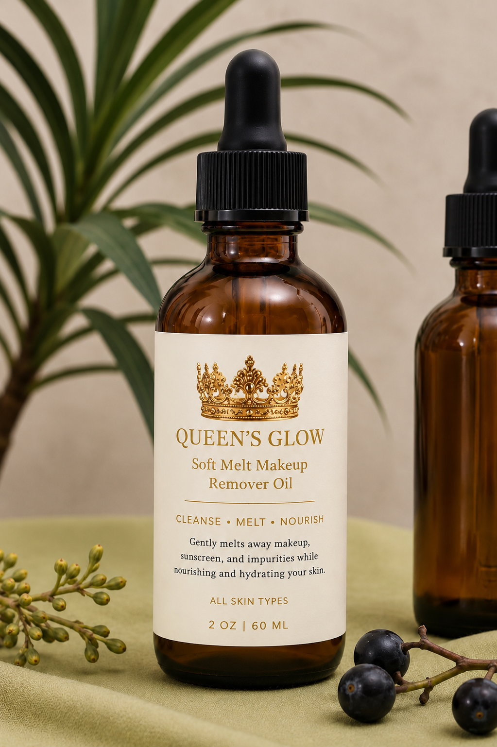 Queen’s Glow Soft Melt Makeup Remover Oil 2 oz

Gentle Luxury Cleansing Oil