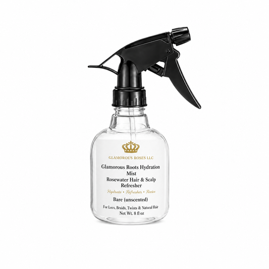 Glamorous Roots Hydration Mist

Rosewater Hair & Scalp Refresher
