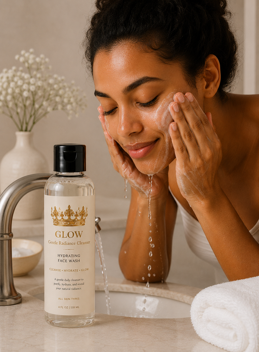 👑4oz Glow Gentle Radiance Cleanser | Hydrating Face Wash for Sensitive Skin