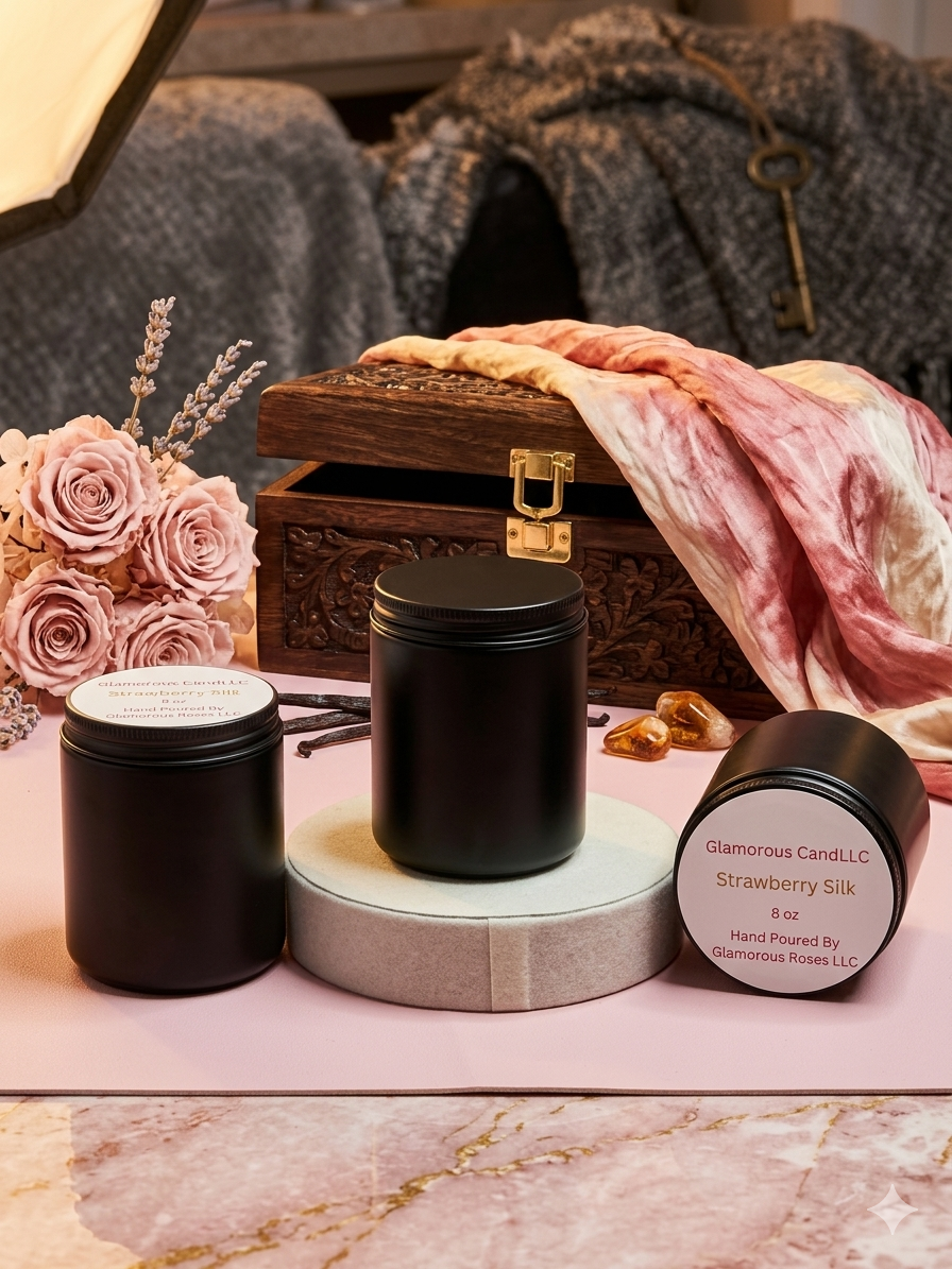 🕯️8 oz Glamorous Candle Soy Blend Wax