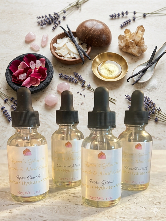 💅 Queen’s Glow™ Cuticle Elixir – Luxury Nail & Cuticle Oil (1oz)