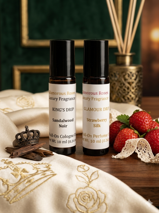 👸🏽🤴🏾10ml Glamour Drip™ Roll-On Perfume & King’s Drip Roll-On Cologne (not a duo)